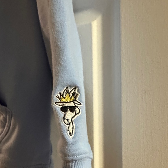 GOAT Blue Hoodie with Embroidered Patch - Picture 4 of 6